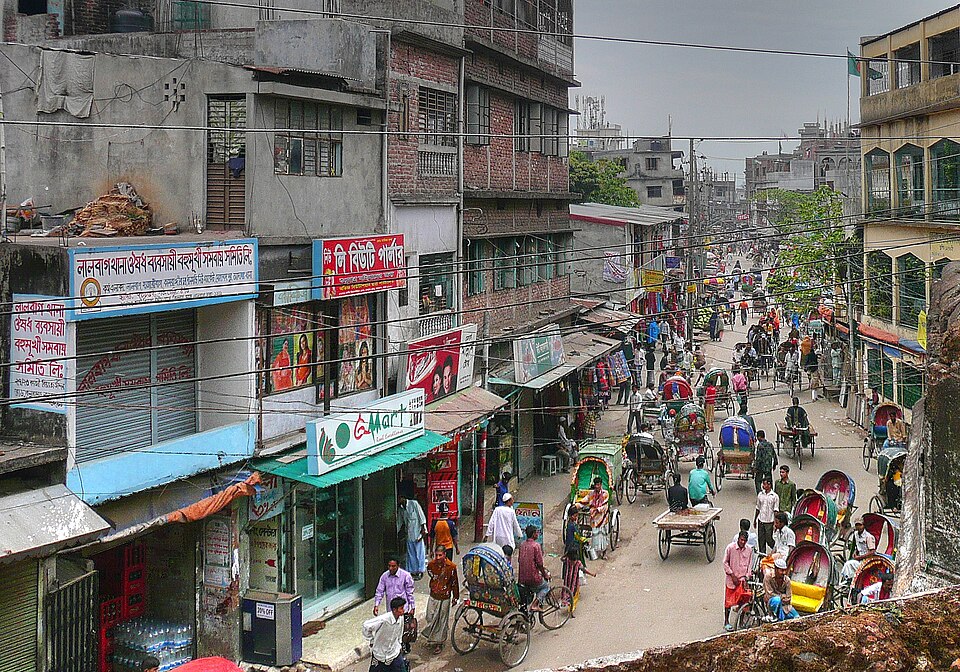 ダッカ Old Dhaka の街並み